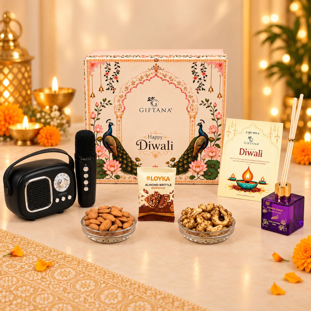Exclusive Diwali Gifts Hampers - Bluetooth Speaker & Treats